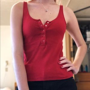 Red Brandy Melville Tank Top